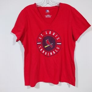 St. Louis Cardinals Women’s V-Neck Tee Size XL